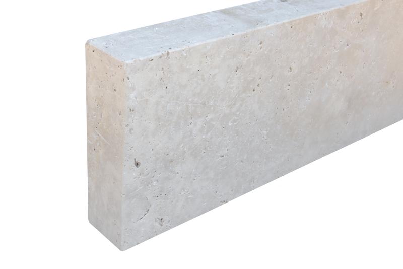 Bordstein Travertin Classic, gesägt und geschliffen Bordstein Travertin Classic, gesägt und geschliffen