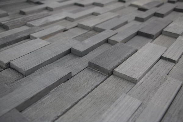 Verblender Schiefer Modul, Ansicht gespalten, Kanten und Rückseite gesägt
